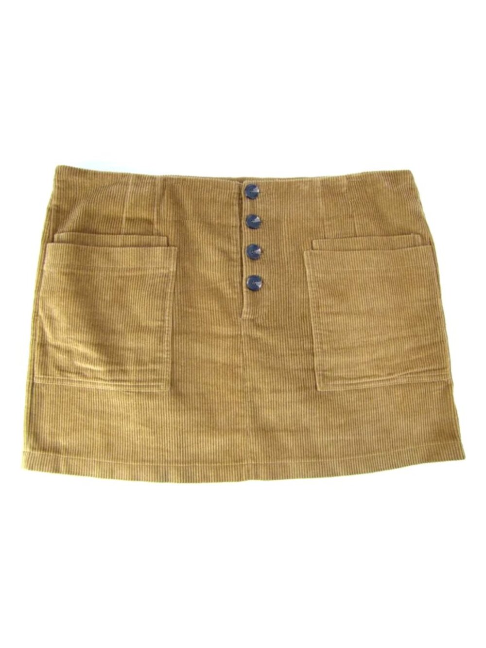 SALE! Corduroy Buttons Cargo Khaki Beige Short Mini Skirt
